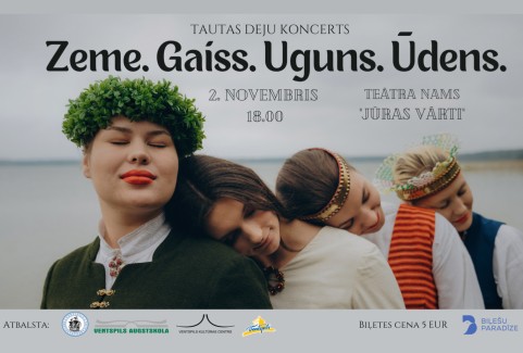 Izrādes "Zeme. Gaiss. Uguns. Ūdens. | Jauniešu deju kolektīvs “Strautuguns”" attels