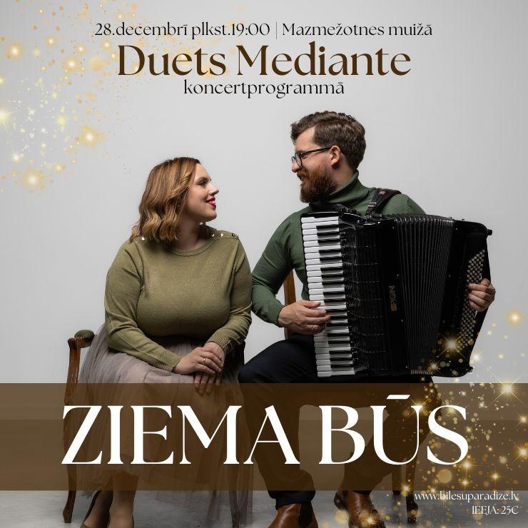 Izrādes "Duets MEDIANTE | Ziemassvētku koncerts “ZIEMA BŪS”" attels
