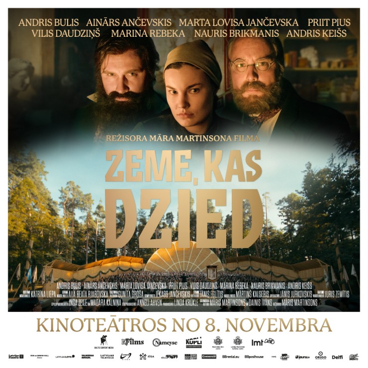 Izrādes "Vēsturiska drāma ZEME, KAS DZIED" attels