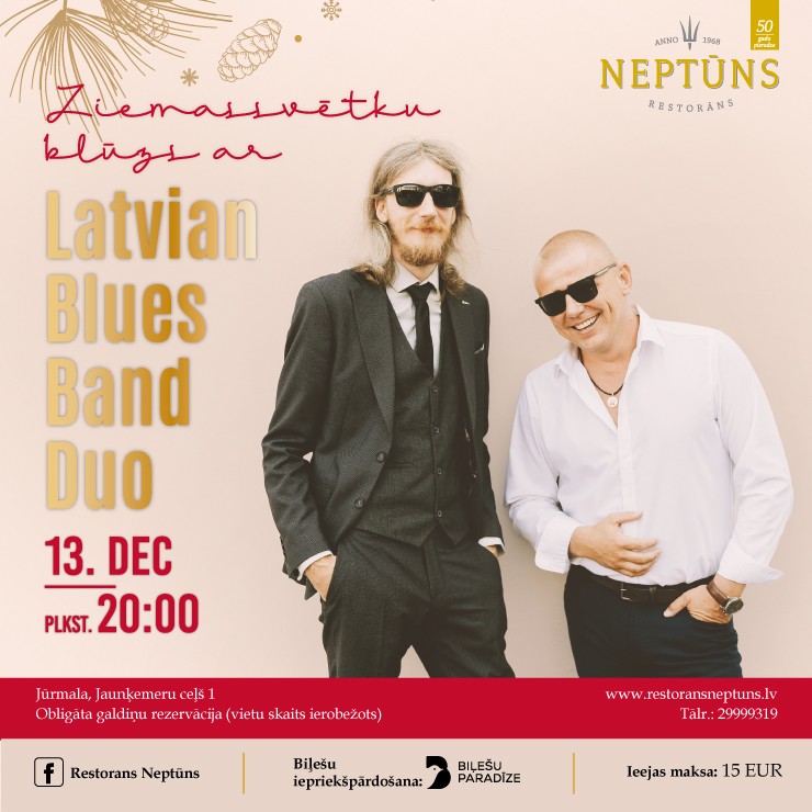 Image of the event "Ziemassvētku blūzs ar LATVIAN BLUES BAND DUO"
