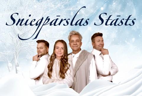 Izrādes "SNIEGPĀRSLAS STĀSTS koncertstāsts" attels