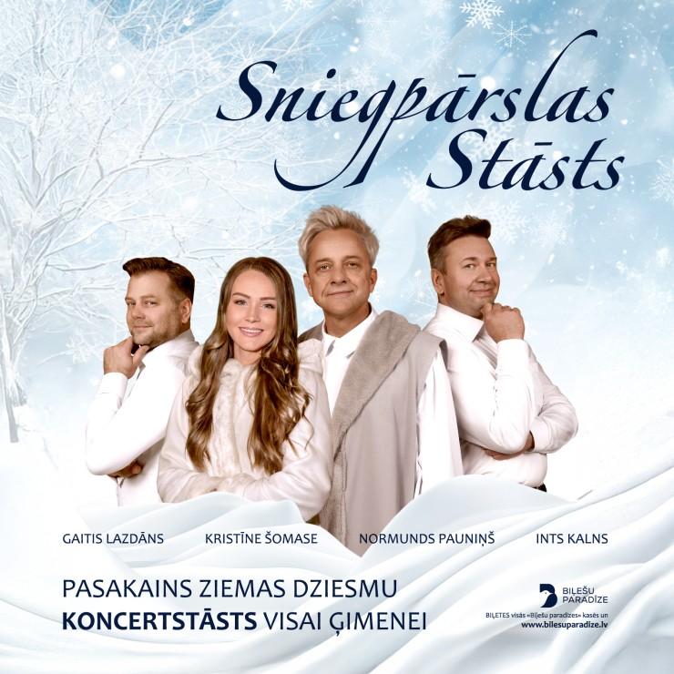 Izrādes "SNIEGPĀRSLAS STĀSTS koncertstāsts" attels
