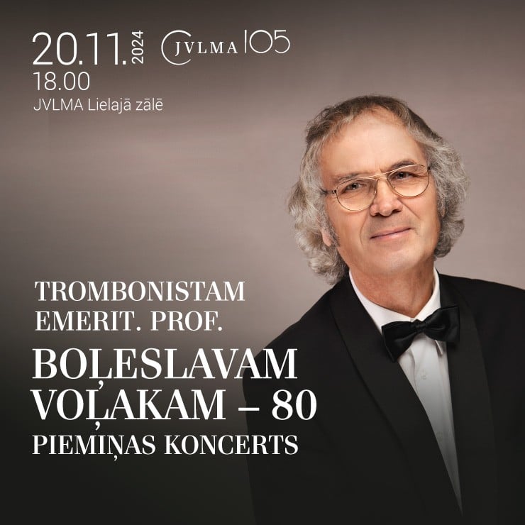 Izrādes "Trombonistam emerit. prof. Boļeslavam Voļakam – 80. Piemiņas koncerts" attels