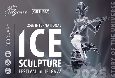Image of the event "26. Starptautiskais Ledus skulptūru festivāls Jelgavā - “VISUMA STĀSTS”"