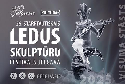 Izrādes "26. Starptautiskais Ledus skulptūru festivāls Jelgavā - “VISUMA STĀSTS”" attels