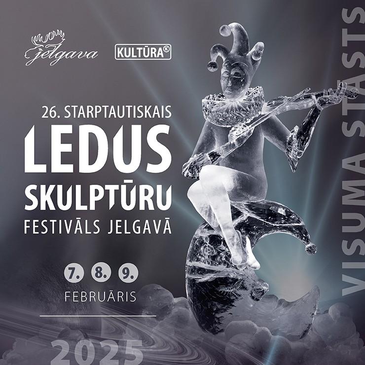 Izrādes "26. Starptautiskais Ledus skulptūru festivāls Jelgavā - “VISUMA STĀSTS”" attels