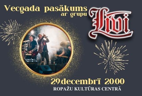 Izrādes "Vecgada pasākums ar grupu LĪVI" attels
