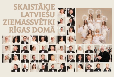 Izrādes "Skaistākie latviešu ZIEMASSVĒTKI Rīgas Domā. Koris LATVIJA, grupa TAUTUMEITAS un Māris SIRMAIS" attels