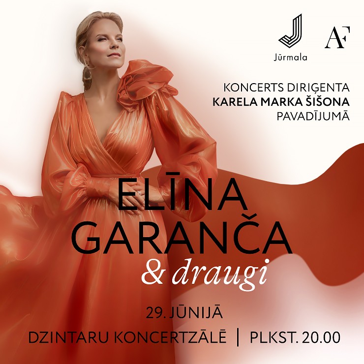 Izrādes "ELĪNA GARANČA un draugi, diriģents Karels Marks Šišons" attels