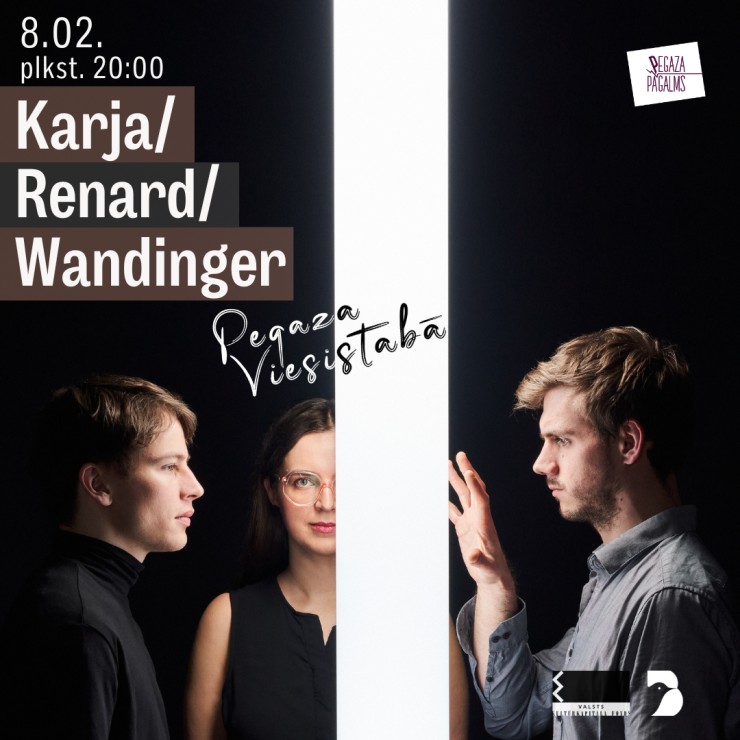 Izrādes "Džeza trio Karja/Renard/Wandinger Pegaza Viesistabā" attels