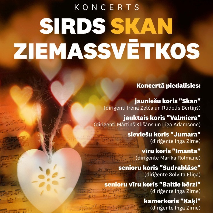 Izrādes "Koru Ziemassvētku koncerts “Sirds skan Ziemassvētkos”" attels