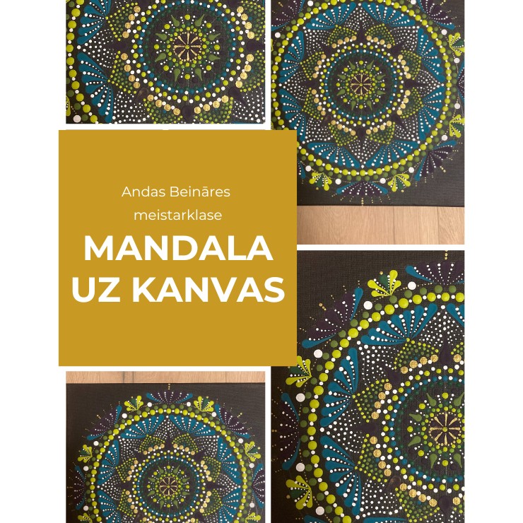 Izrādes "Meistarklase MANDALA UZ KANVAS" attels