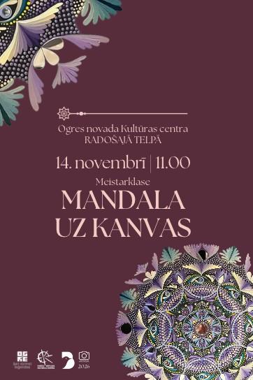 Meklēšanas rezultāta izrādes "Meistarklase MANDALA UZ KANVAS" attels