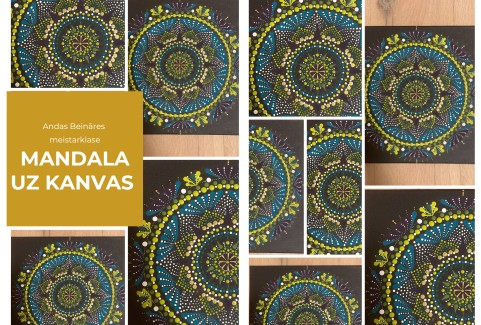 Izrādes "Meistarklase MANDALA UZ KANVAS" attels