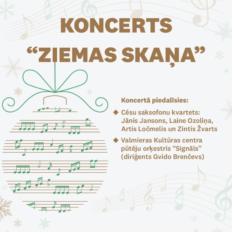 Izrādes "Koncerts “Ziemas skaņa”. Pūtēju orķestris “Signāls”, Cēsu saksofonu kvartets" attels
