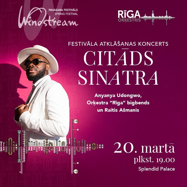 Izrādes "CITĀDS SINATRA. Anyanya Udongwo, Orķestra RĪGA bigbends un diriģents Raitis Ašmanis. Festivāls WINDSTREAM 2025" attels