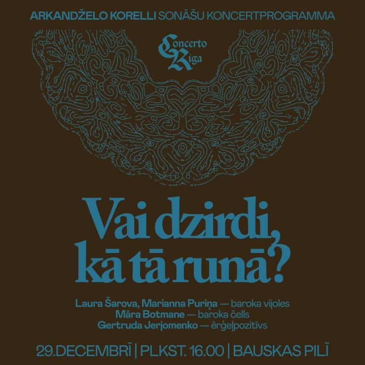 Izrādes "CONCERTO RIGA | Vai dzirdi, kā tā runā?" attels