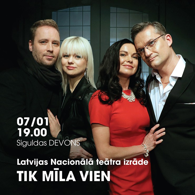 Izrādes "Latvijas Nacionālā teātra izrāde TIK MĪLA VIEN" attels