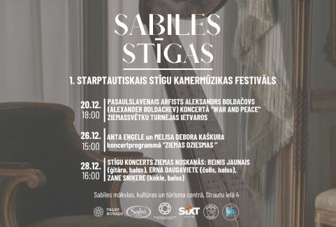Izrādes "Pirmais starptautiskais stīgu kamermūzikas festivāls "Sabiles Stīgas" | 20.-28.dec." attels