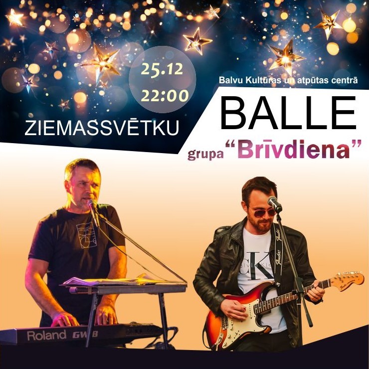 Image of the event "Ziemassvētku balle, grupa “Brīvdiena”"