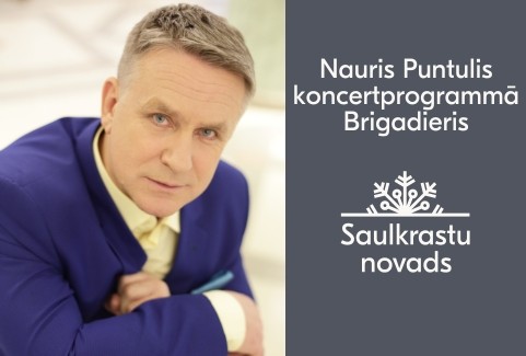 Izrādes "Nauris Puntulis koncertprogrammā Brigadieris" attels