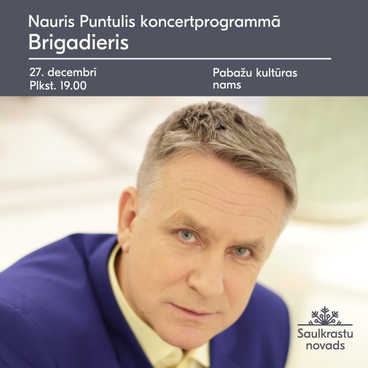 Izrādes "Nauris Puntulis koncertprogrammā Brigadieris" attels