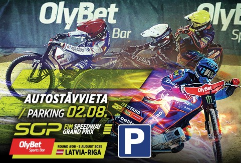 Izrādes "AUTOSTĀVVIETA/PARKING 02.08. | 2025 OlyBet FIM Speedway GP of Latvia-Riga" attels