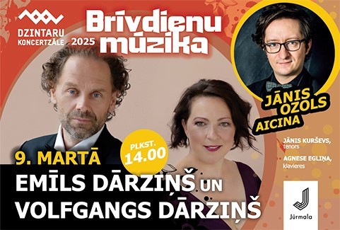 Izrādes "Brīvdienu mūzika. Emīls Dārziņš un Volfgangs Dārziņš" attels