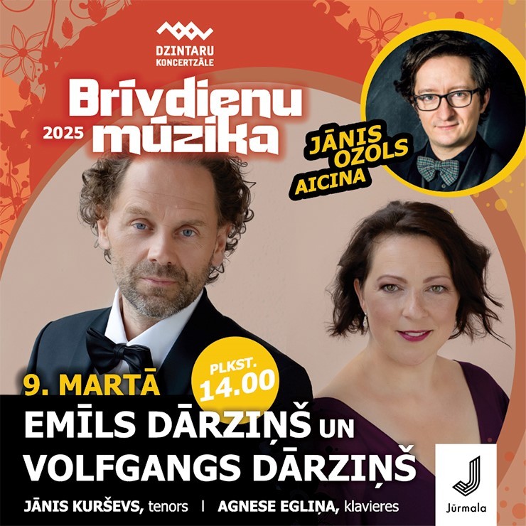 Izrādes "Brīvdienu mūzika. Emīls Dārziņš un Volfgangs Dārziņš" attels
