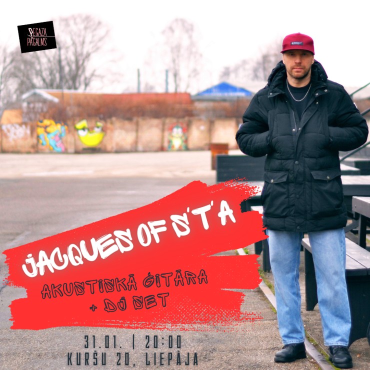 Izrādes "Jacques of S'T'A - akustiskā ģitāra + Dj set" attels