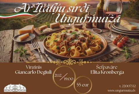 Izrādes "Toskānas garšas Ungurmuižā" attels