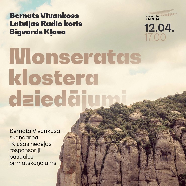 Izrādes "Monseratas klostera dziedājumi. Bernats Vivankoss un Latvijas Radio koris. Pasaules pirmatskaņojums" attels