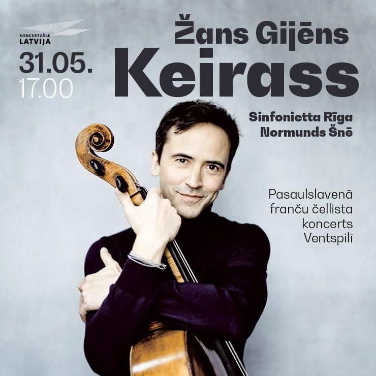 Izrādes "Žans Gijēns Keirass, Sinfonietta Rīga, Normunds Šnē" attels