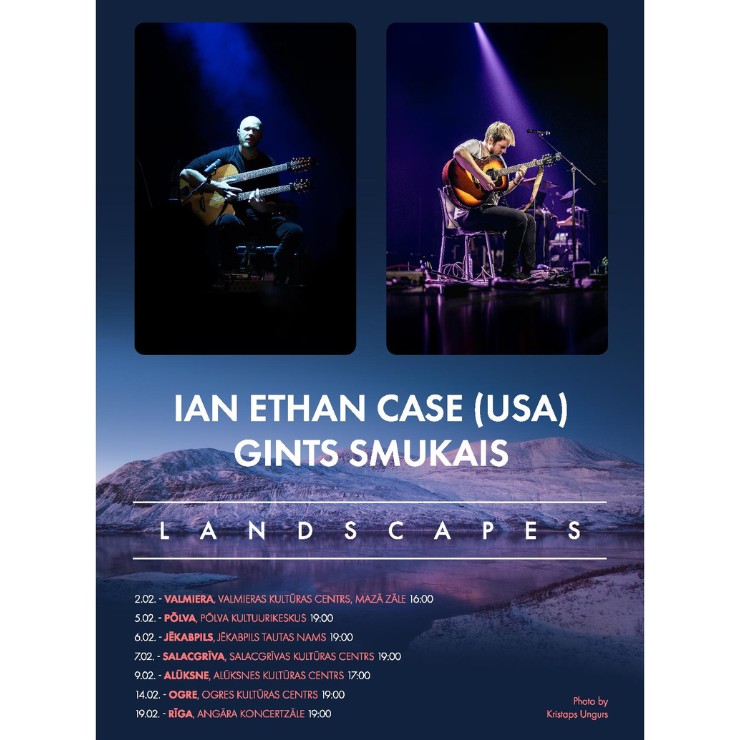 Izrādes "Gints Smukais (LV) un Ian Ethan Case (ASV)  koncertprogramma “LANDSCAPES”" attels