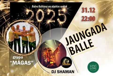 Izrādes "Jaungada balle kopā ar grupu “Māgas” un DJ SHAMAN" attels