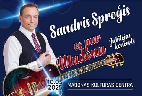 Izrādes "Sandris Sproģis – jubilejas koncerts “Es par Madonu”" attels