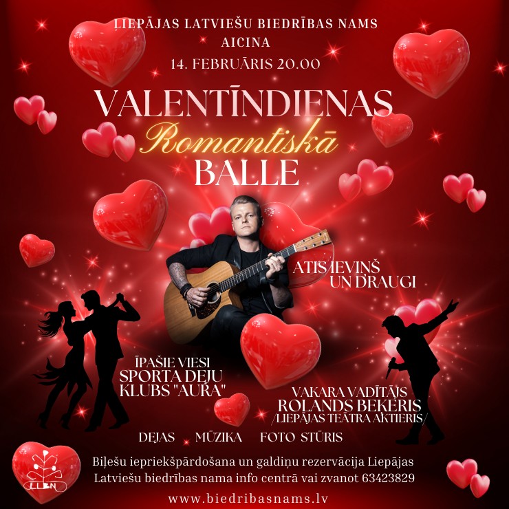 Izrādes "Romantiskā Valentīndienas balle" attels