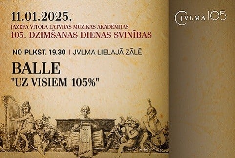 Izrādes "JVLMA – 105. Balle" attels