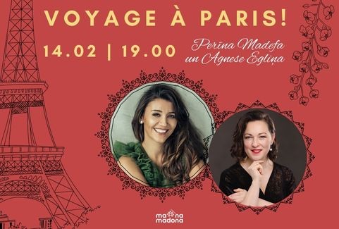 Izrādes "VOYAGE À PARIS! - Perīna Madefa un Agnese Egliņa" attels