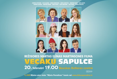 Izrādes "VECĀKU SAPULCE / filmas seanss Bauskā" attels