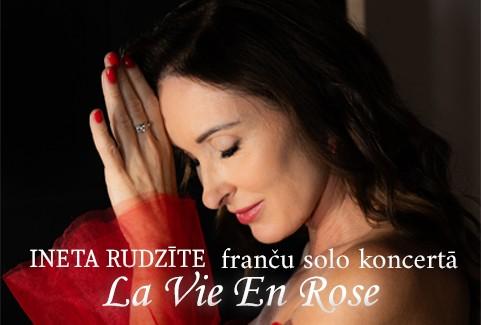 Izrādes "INETA RUDZĪTE franču solo koncertā “La Vie en Rose”" attels