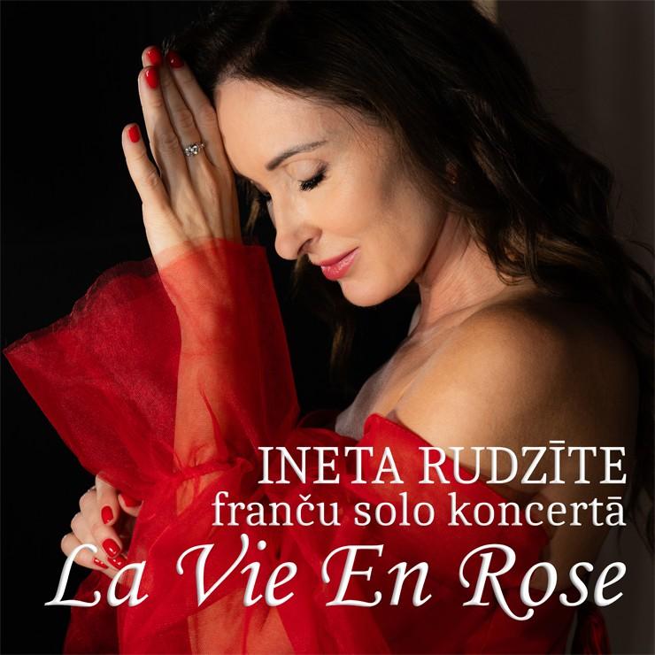 Izrādes "INETA RUDZĪTE franču solo koncertā “La Vie en Rose”" attels