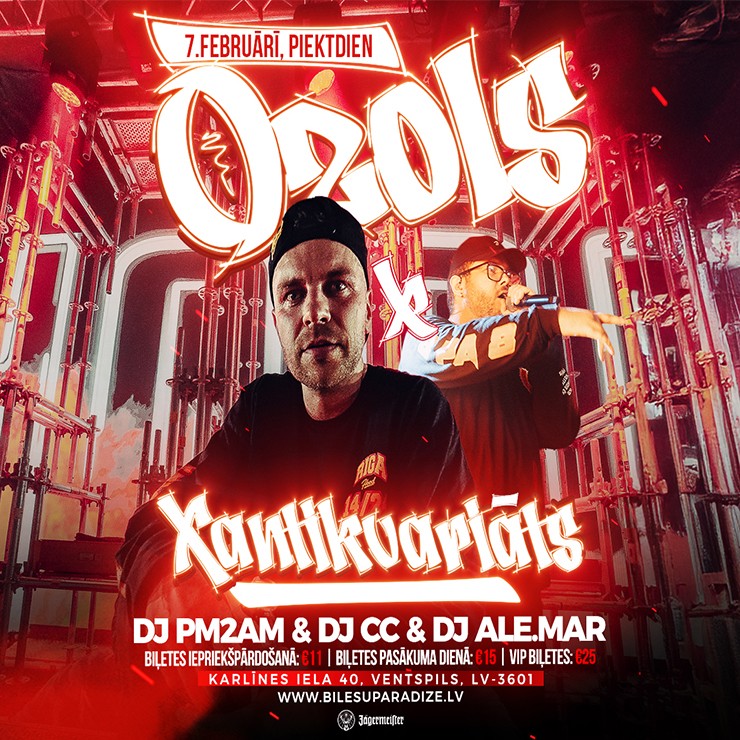 Izrādes "Ozols & Xantikvariāts x Silrak - DJ PM2AM & DJ ALE.MAR & DJ CC" attels