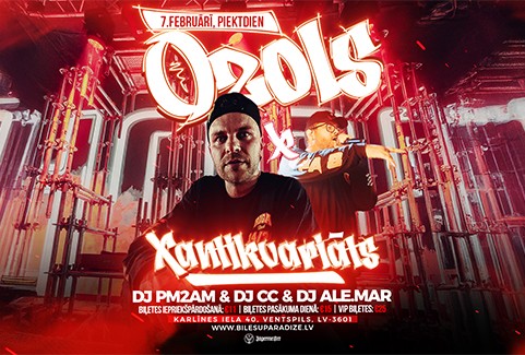 Izrādes "Ozols & Xantikvariāts x Silrak - DJ PM2AM & DJ ALE.MAR & DJ CC" attels