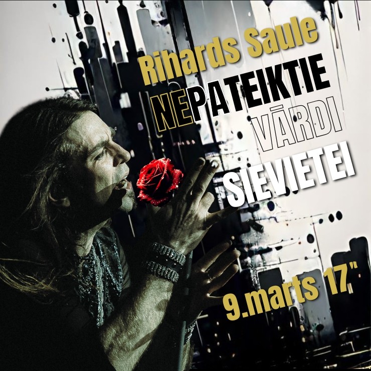 Izrādes "Rihards Saule koncerts Nepateiktie vārdi" attels