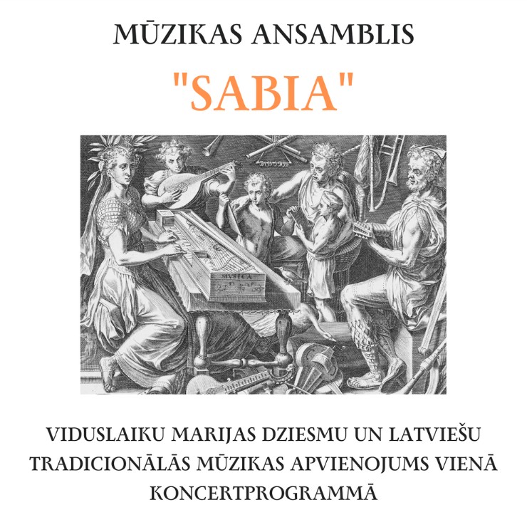 Izrādes "Viduslaiku, tradicionālās ambientās mūzikas ansambļa “Sabia” koncerts" attels