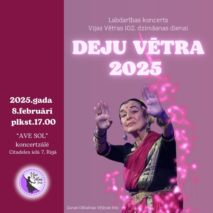 Izrādes "Deju Vētra 2025" attels