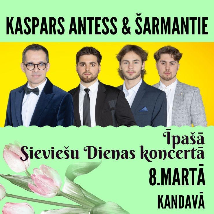 Izrādes "KASPARS ANTESS & ŠARMANTIE īpašā Sieviešu dienas koncertā" attels