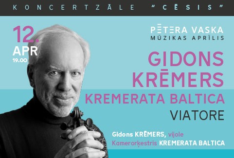 Izrādes "Pētera Vaska mūzikas aprīlis I GIDONS KRĒMERS. KREMERATA BALTICA. VIATORE" attels