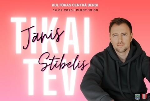 Изображение спектакля "JĀNIS STĪBELIS "Tikai Tev""